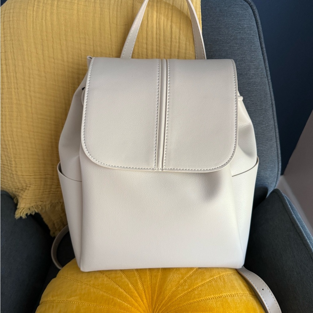 Zara leather backpack